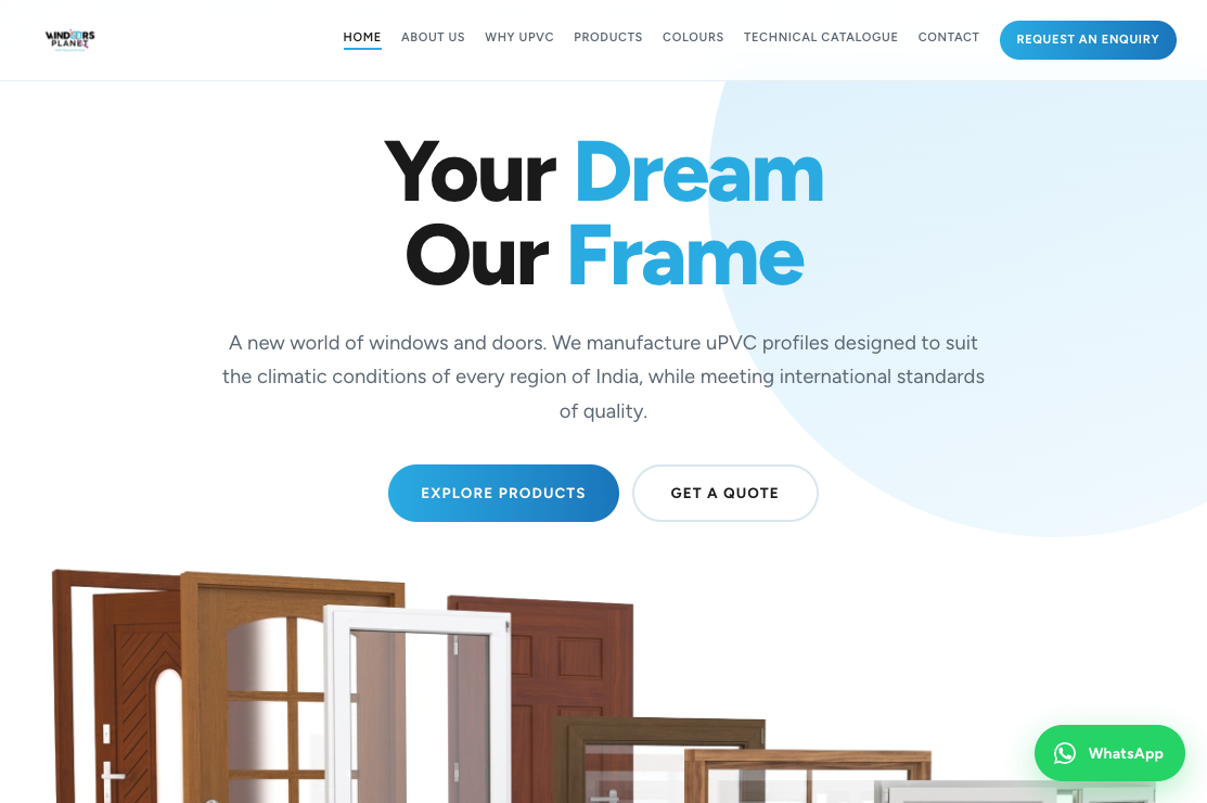 Windoors Planet website